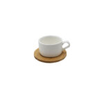 Cup and Saucer Set 12pc (Wooden Saucer)