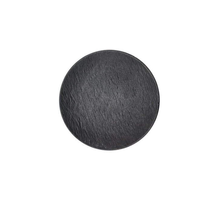 Black Ceramic Fancy Side Plate 8"