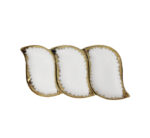 3 Division Ceramic Snack Serving Platter