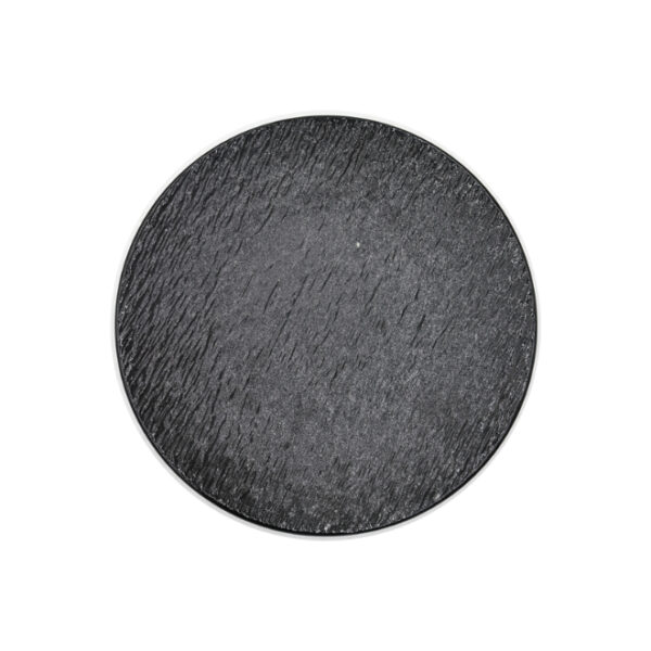 Black Ceramic Fancy Dinner Plate 10"