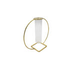 Gold Candle Stand with Glass Insert