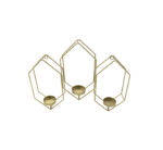 3 Holder Candle Stand Gold