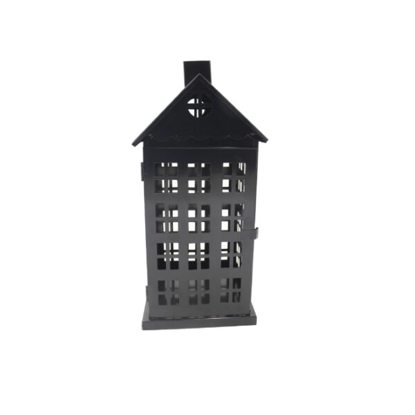 Black Metal Candle Lantern House