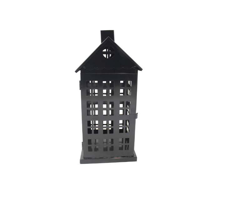 Black Metal Candle Lantern House