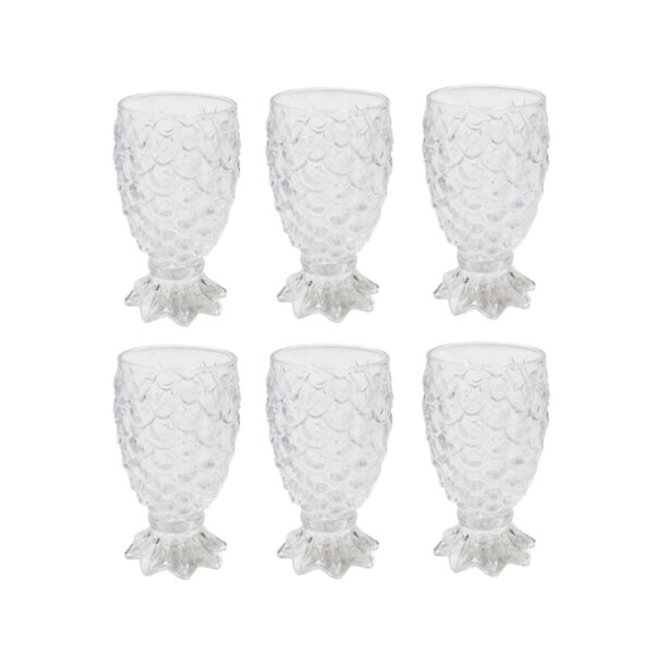 6pc Mermaid Glass Set