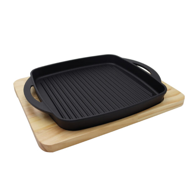 Cast Iron Square Sizzler Grill Pan
