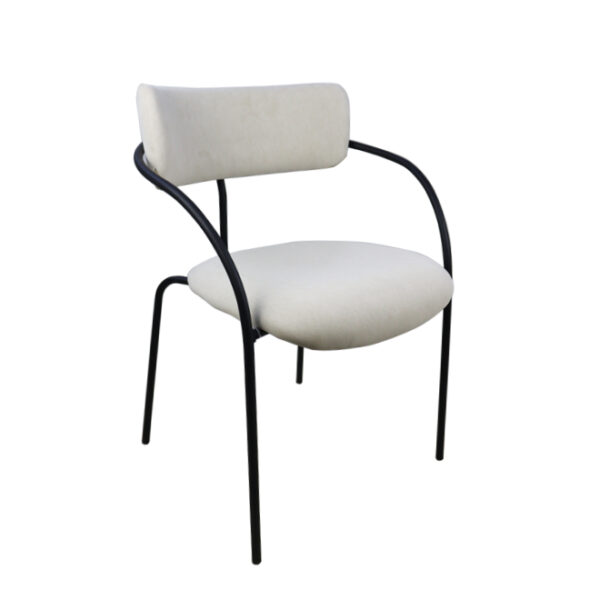 Coco Arm chair with black frame