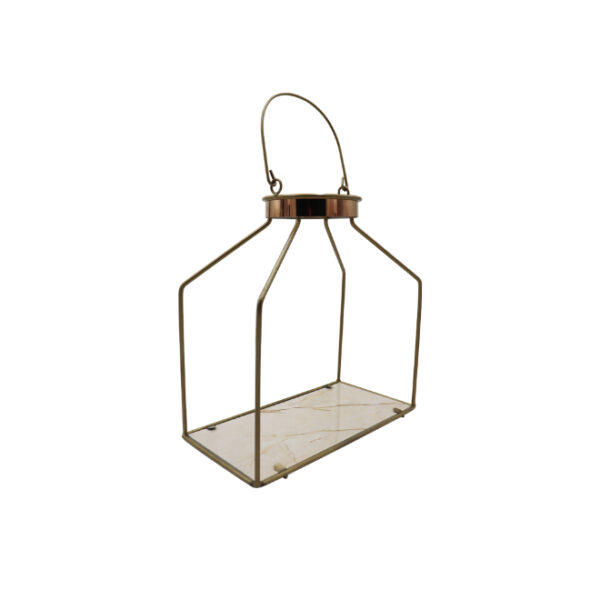 Hanging Rectangular Flower Pot Stand Bronze