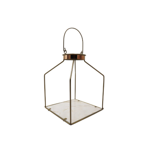 Hanging Square Flower Pot Stand Bronze