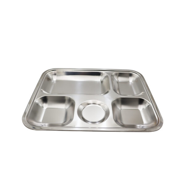 Rectangular Metal 5 Division Plate