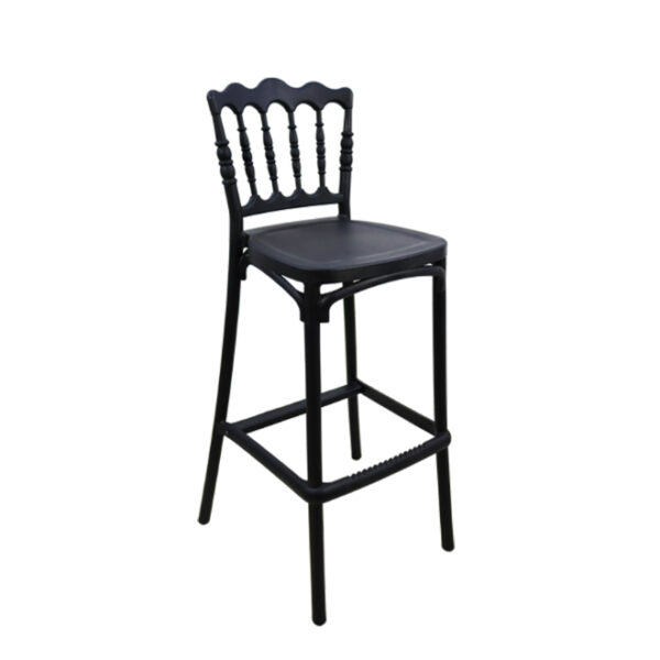 Black Napoleon Resin Bar Chair