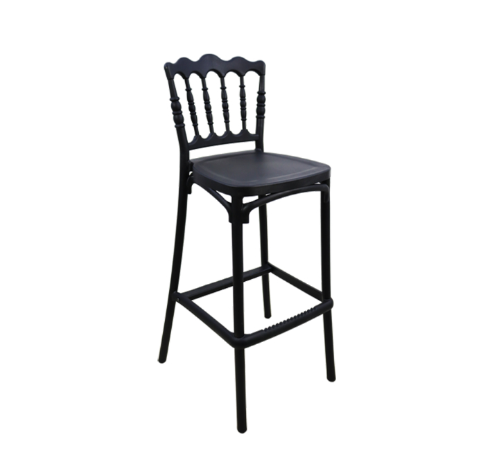 Black Napoleon Resin Bar Chair