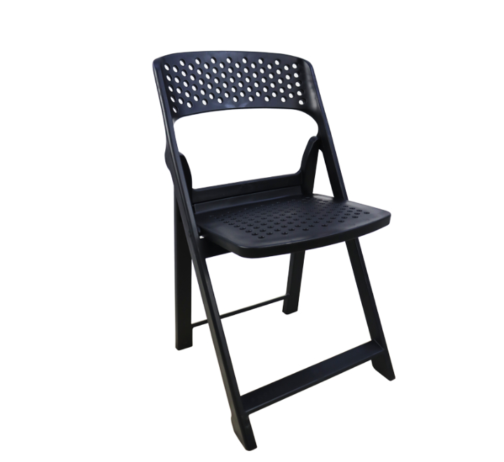 Plastic Folding Chair - black