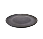 Ceramic Dinner Plate 27cm Grey/Black