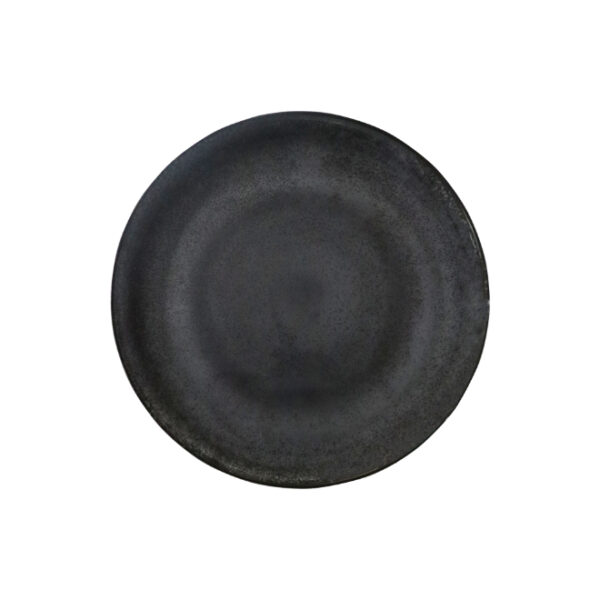 Ceramic Dinner Plate 27cm Grey/Black
