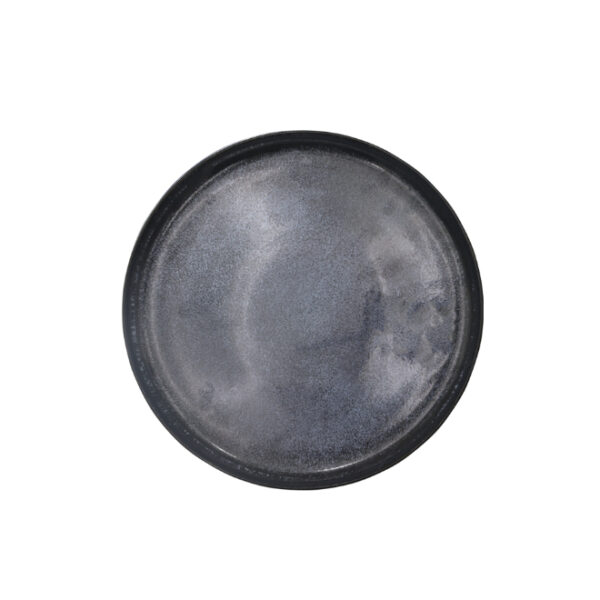 Ceramic Dinner Plate 27cm Blue/Black