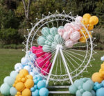 Metal Ferris Wheel Backdrop