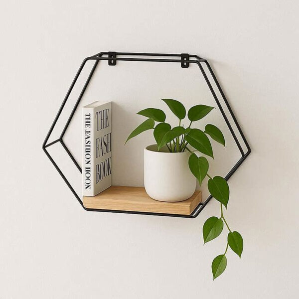 Hexagonal Wall Shelf