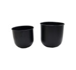 Black Flower Pots