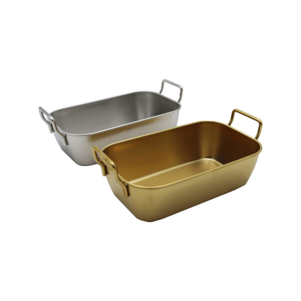 Mini Rectangular Metal Pan with Handles