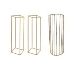 3 Pce Metallic Gold Decor Stand