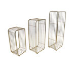 3Pc Gold Decor Stand