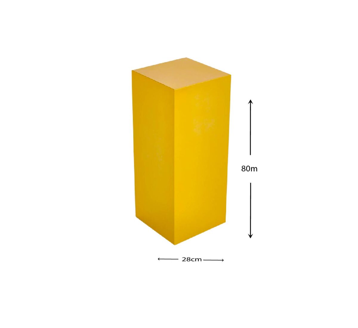 80cm Gold Metallic Plinth