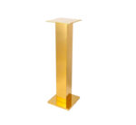 100cm Stainless Steel Gold Plinth