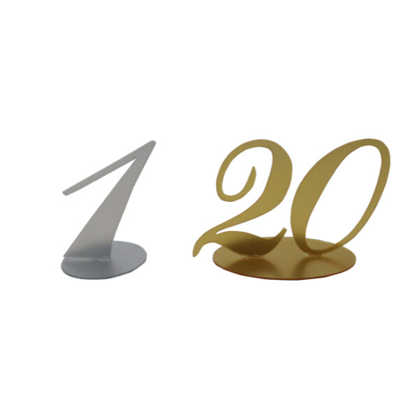 Plastic Table Numbers Set 1-20