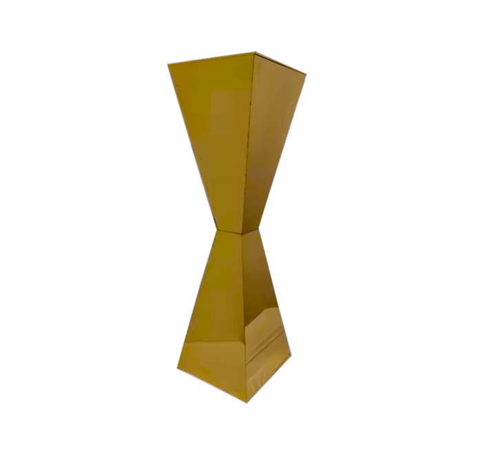 98cm Stainless Steel Gold Plinth