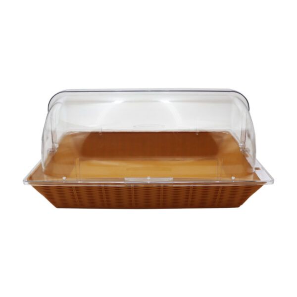 Plastic Rectangular Display Basket with Dome