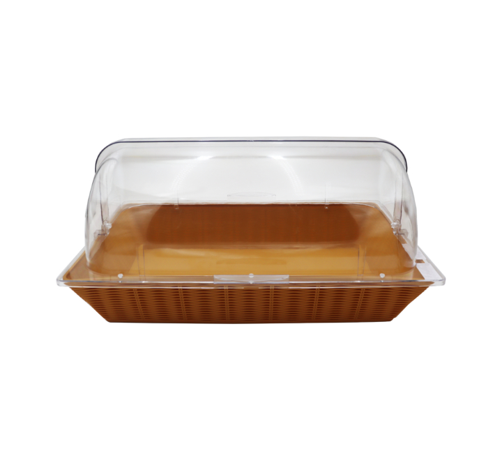 Plastic Rectangular Display Basket with Dome