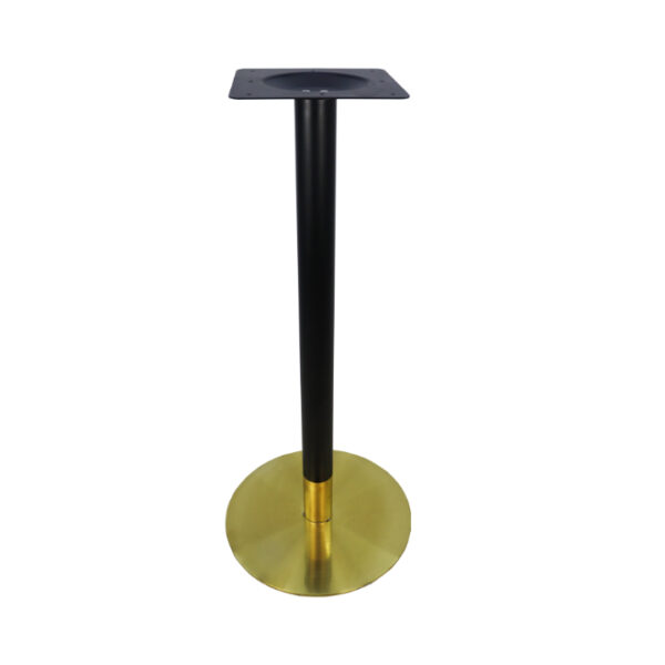 Round Cocktail Table Base Black/Gold