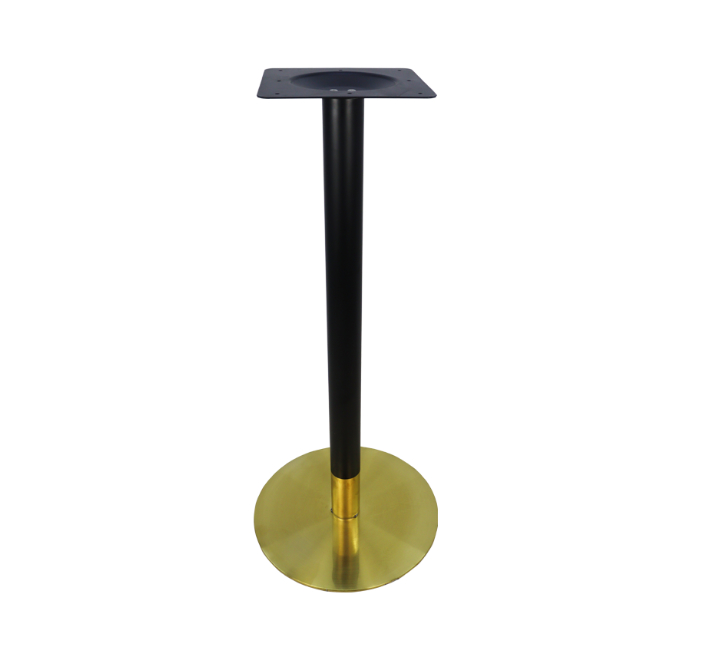 Round Cocktail Table Base Black/Gold