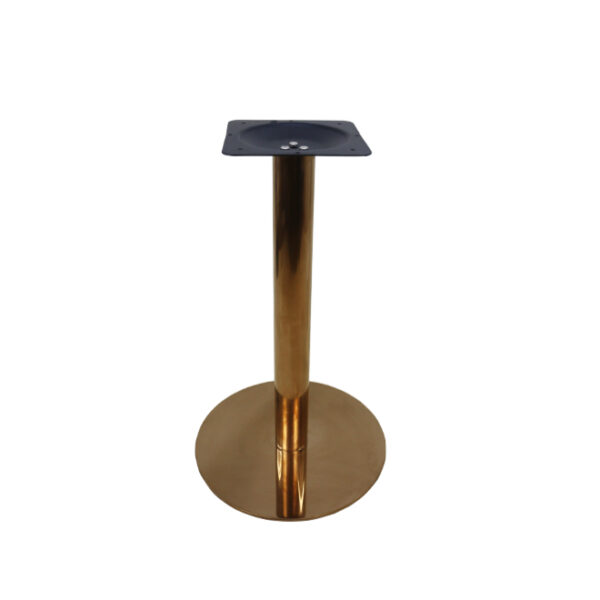 Round Cafe Table Base - rose gold
