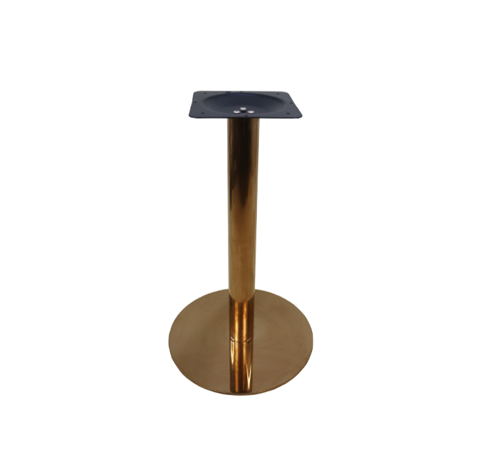 Round Cafe Table Base - rose gold