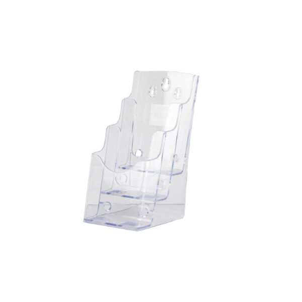 Acrylic Clear Wall Mounted Tiered Leaflet Holder