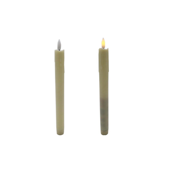 2pc Flameless Taper LED Candle 25cm