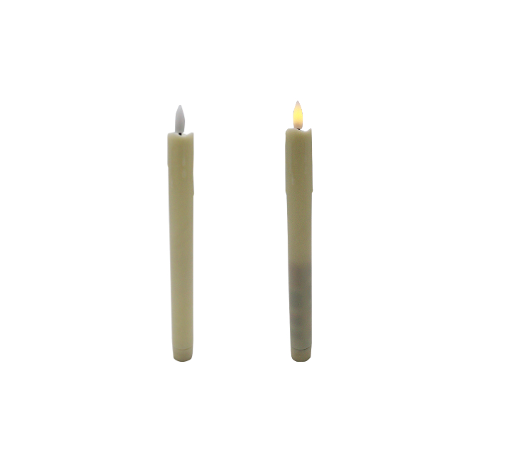 2pc Flameless Taper LED Candle 25cm