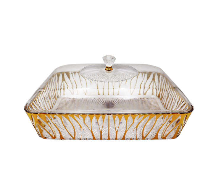 Rectangular Acrylic Serving Dish with Lid