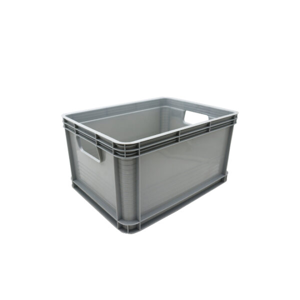 Grey Plastic Crate 22L