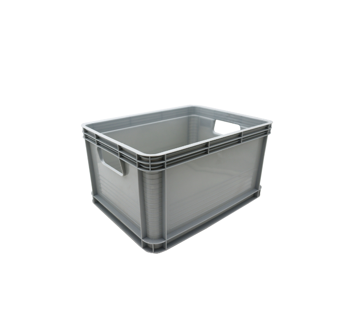 Grey Plastic Crate 22L