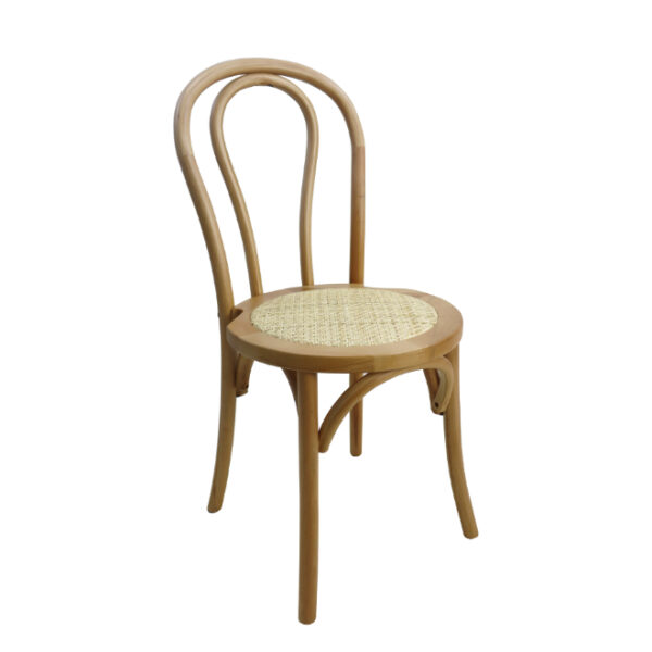 Thonet Wooden Chair Brown, Rattan Seat