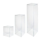 3pc Clear Acrylic Plinth Set