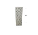 White Floral Plinth 90cm