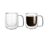 2pc Glass Coffee Mugs