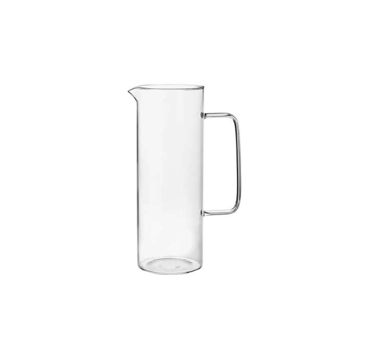 Glass Water Jug Gold Rim 1.8L