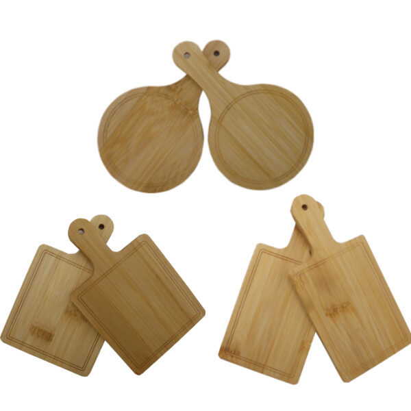 Mini Bamboo Serving Trays 6pc