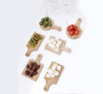 Mini Bamboo Serving Trays 6pc