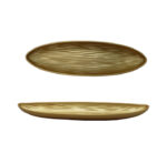 Gold Plastic Oval Tray